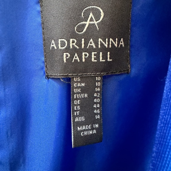 Adrianna Papell High School  stunning ultra blue high-low cocktaill dress. 👗 - Picture 8 of 17